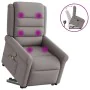 Sillón reclinable de masaje elevable tela gris taupé de , Sillones - Ref: Foro24-3303331, Precio: 310,84 €, Descuento: %