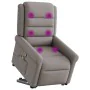 Sillón reclinable de masaje elevable tela gris taupé de , Sillones - Ref: Foro24-3303331, Precio: 310,84 €, Descuento: %