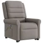 Sillón reclinable de masaje elevable tela gris taupé de , Sillones - Ref: Foro24-3303331, Precio: 310,84 €, Descuento: %