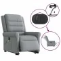 Sillón de masaje eléctrico reclinable elevable tela gris claro de , Sillones - Ref: Foro24-3303344, Precio: 348,79 €, Descuen...