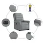 Sillón de masaje eléctrico reclinable elevable tela gris claro de , Sillones - Ref: Foro24-3303344, Precio: 348,79 €, Descuen...