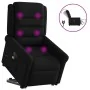 Sillón de masaje eléctrico reclinable elevable tela negro de , Sillones - Ref: Foro24-3303346, Precio: 350,57 €, Descuento: %