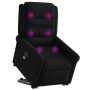 Sillón de masaje eléctrico reclinable elevable tela negro de , Sillones - Ref: Foro24-3303346, Precio: 350,57 €, Descuento: %