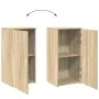Armario de madera de ingeniería roble sonoma 50x45x103,5 cm de , Taquillas y armarios de almacenamiento - Ref: Foro24-859044,...