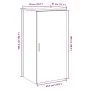 Armario de madera de ingeniería roble sonoma 50x45x103,5 cm de , Taquillas y armarios de almacenamiento - Ref: Foro24-859044,...