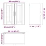 Armario de pared de cocina Lucca blanca de alto brillo de , Armarios de cocina - Ref: Foro24-853819, Precio: 60,06 €, Descuen...