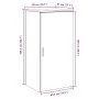 Armario de madera de ingeniería roble ahumado 50x45x103,5 cm de , Taquillas y armarios de almacenamiento - Ref: Foro24-859046...