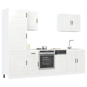 Mueble cocina Kalmar blanco de alto brillo 7 pzas de , Armarios de cocina - Ref: Foro24-3314763, Precio: 635,60 €, Descuento: %