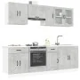 Mueble cocina Kalmar gris hormigón 8 pzas madera contrachapada de , Armarios de cocina - Ref: Foro24-3314825, Precio: 524,91 ...