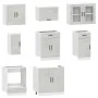 Mueble cocina Kalmar gris hormigón 8 pzas madera contrachapada de , Armarios de cocina - Ref: Foro24-3314825, Precio: 524,91 ...
