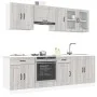 Mueble cocina Kalmar sonoma gris 8 pzas madera contrachapada de , Armarios de cocina - Ref: Foro24-3314827, Precio: 563,75 €,...
