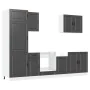 Mueble de cocina Kalmar negra 7 piezas madera contrachapada de , Armarios de cocina - Ref: Foro24-3314782, Precio: 622,34 €, ...