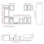 Mueble de cocina Kalmar negra 7 piezas madera contrachapada de , Armarios de cocina - Ref: Foro24-3314782, Precio: 622,34 €, ...