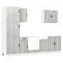 Mueble cocina Kalmar sonoma gris 7 pzas madera contrachapada de , Armarios de cocina - Ref: Foro24-3314777, Precio: 574,82 €,...
