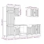 Mueble cocina Kalmar sonoma gris 7 pzas madera contrachapada de , Armarios de cocina - Ref: Foro24-3314777, Precio: 574,82 €,...