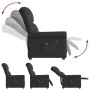 Sillón reclinable de masaje eléctrico negro brillante de , Sillones - Ref: Foro24-3303416, Precio: 242,92 €, Descuento: %
