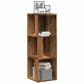 Mueble esquina madera contrachapada madera antigua 33x33x100 cm de , Taquillas y armarios de almacenamiento - Ref: Foro24-856...