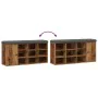 Banco zapatero madera de ingeniería madera vieja 102x32x50 cm de , Bancos para recibidores y almacenamiento - Ref: Foro24-857...