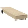 Tumbona con ruedas y cojín ratán sintético beige von , Liegen - Ref: Foro24-4104037, Preis: 166,51 €, Rabatt: %