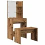 Juego de tocador con LED madera contrachapada madera vieja de , Tocadores para dormitorios - Ref: Foro24-3329187, Precio: 123...