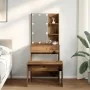 Juego de tocador con LED madera contrachapada madera vieja de , Tocadores para dormitorios - Ref: Foro24-3329187, Precio: 123...