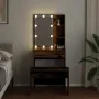 Juego de tocador con LED madera contrachapada madera vieja de , Tocadores para dormitorios - Ref: Foro24-3329187, Precio: 123...