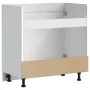 Mueble bajo fregadero Lucca madera contrachapada blanca de , Armarios de cocina - Ref: Foro24-853687, Precio: 77,75 €, Descue...