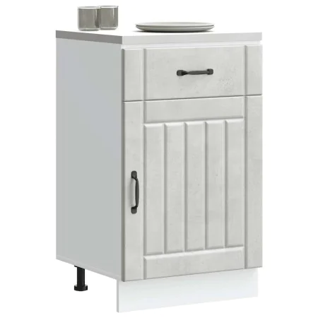 Mueble bajo de cocina Lucca madera contrachapada gris cemento de , Armarios de cocina - Ref: Foro24-853721, Precio: 86,68 €, ...
