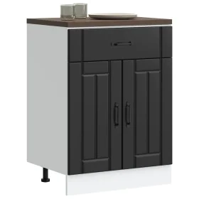 Mueble bajo de cocina Lucca madera ingeniería negra de , Armarios de cocina - Ref: Foro24-853728, Precio: 92,47 €, Descuento: %