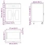 Mueble bajo de cocina Lucca madera de ingeniería blanca de , Armarios de cocina - Ref: Foro24-853737, Precio: 101,85 €, Descu...