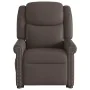 Sillón reclinable masaje pie cuero sintético marrón brillante de , Sillones - Ref: Foro24-3303421, Precio: 310,41 €, Descuent...