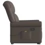 Sillón reclinable masaje pie cuero sintético marrón brillante de , Sillones - Ref: Foro24-3303421, Precio: 310,41 €, Descuent...