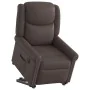 Sillón reclinable eléctrico marrón brillante de , Sillones - Ref: Foro24-3303423, Precio: 316,49 €, Descuento: %