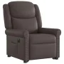 Sillón reclinable eléctrico marrón brillante de , Sillones - Ref: Foro24-3303423, Precio: 316,49 €, Descuento: %