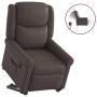 Sillón reclinable eléctrico marrón brillante de , Sillones - Ref: Foro24-3303423, Precio: 316,49 €, Descuento: %