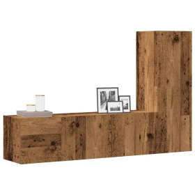 Muebles de TV de pared 3 uds madera vieja madera de ingeniería de , Muebles TV - Ref: Foro24-3328957, Precio: 109,57 €, Descu...