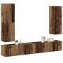 Conjunto de mueble de TV 4 piezas montado la pared madera vieja de , Muebles TV - Ref: Foro24-3329153, Precio: 209,49 €, Desc...