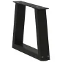 Patas para mesa de comedor forma V 2 uds negro 30x(30-31,3) cm de , Patas para mesas - Ref: Foro24-4012520, Precio: 53,54 €, ...