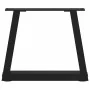 Patas para mesa de comedor forma V 2 uds negro 30x(30-31,3) cm de , Patas para mesas - Ref: Foro24-4012520, Precio: 53,54 €, ...
