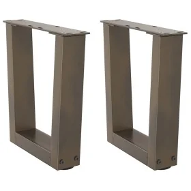 Patas para mesa de comedor en forma de V 2 uds acero natural by , Table legs - Ref: Foro24-4012607, Price: 48,91 €, Discount: %