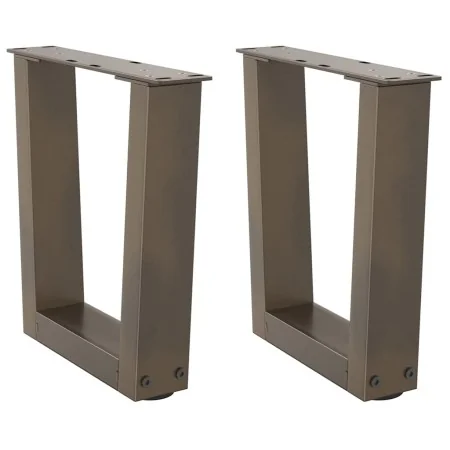 Patas para mesa de comedor en forma de V 2 uds acero natural de , Patas para mesas - Ref: Foro24-4012607, Precio: 48,91 €, De...