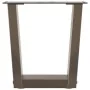 Patas para mesa de comedor en forma de V 2 uds acero natural de , Patas para mesas - Ref: Foro24-4012607, Precio: 48,91 €, De...