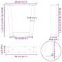Patas para mesa de comedor en forma de V 2 uds acero natural de , Patas para mesas - Ref: Foro24-4012607, Precio: 48,91 €, De...
