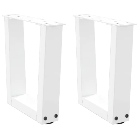 Patas para mesa de comedor forma V 2 uds blanco 40x(30-31,3) cm de , Patas para mesas - Ref: Foro24-4012605, Precio: 48,92 €,...