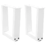 Patas para mesa de comedor forma V 2 uds blanco 40x(30-31,3) cm de , Patas para mesas - Ref: Foro24-4012605, Precio: 48,92 €,...