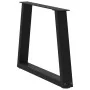 Patas para mesa de comedor forma V 2 uds negro 50x(42-43,3) cm de , Patas para mesas - Ref: Foro24-4012548, Precio: 65,67 €, ...