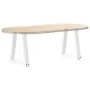 Patas para mesa de comedor en forma de V 2 uds blanco acero de , Patas para mesas - Ref: Foro24-4012541, Precio: 51,40 €, Des...