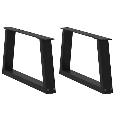 Patas para mesa de comedor forma V 2 uds negro 70x(30-31,3) cm de , Patas para mesas - Ref: Foro24-4012536, Precio: 66,34 €, ...