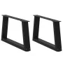 Patas para mesa de comedor forma V 2 uds negro 70x(30-31,3) cm de , Patas para mesas - Ref: Foro24-4012536, Precio: 66,34 €, ...