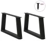 Patas para mesa de comedor forma V 2 uds negro 70x(30-31,3) cm de , Patas para mesas - Ref: Foro24-4012536, Precio: 66,34 €, ...